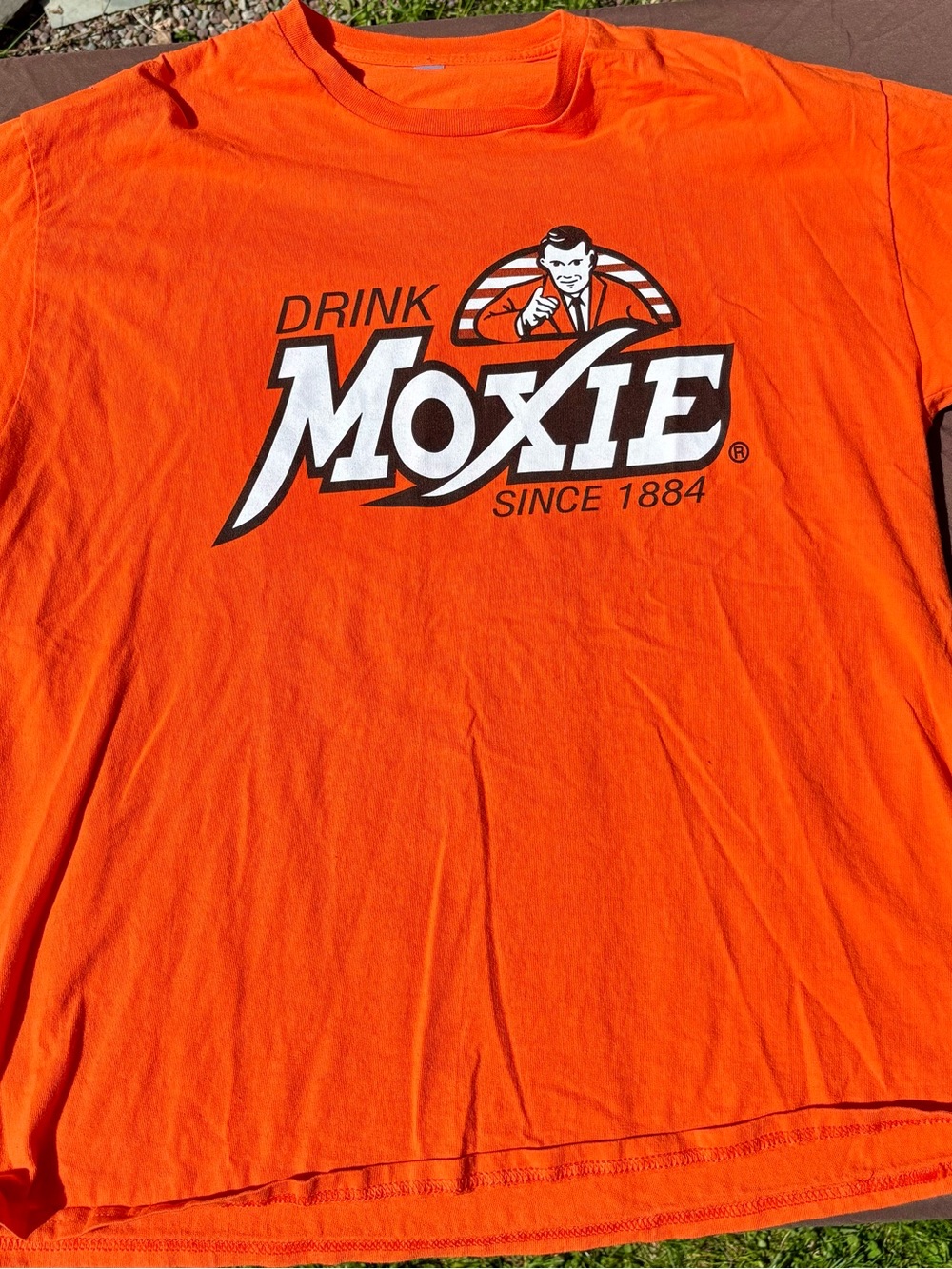 Drink Moxie Graphic Tee - Bright Orange